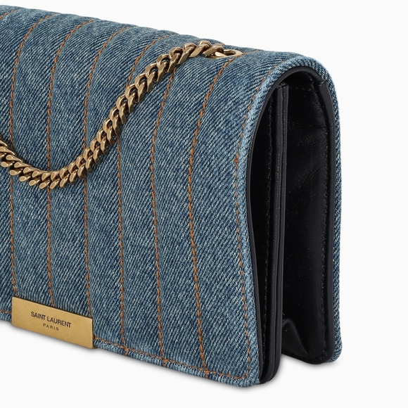 AUTHENTIC YSL SAINT LAURENT DENIM BAG - Picture 5 of 5